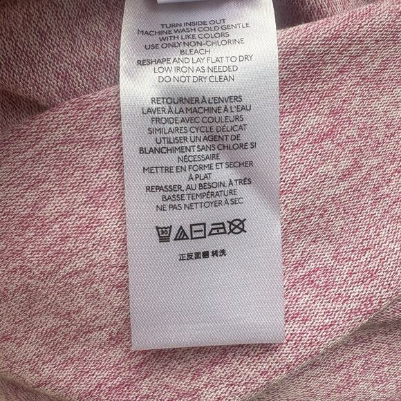 Maeve Anthropologie Sweater Shirt Sz M Purple Draped Neck Puff Sleeve Step Hem - Picture 9 of 9